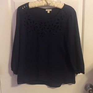 Navy Blue Blouse